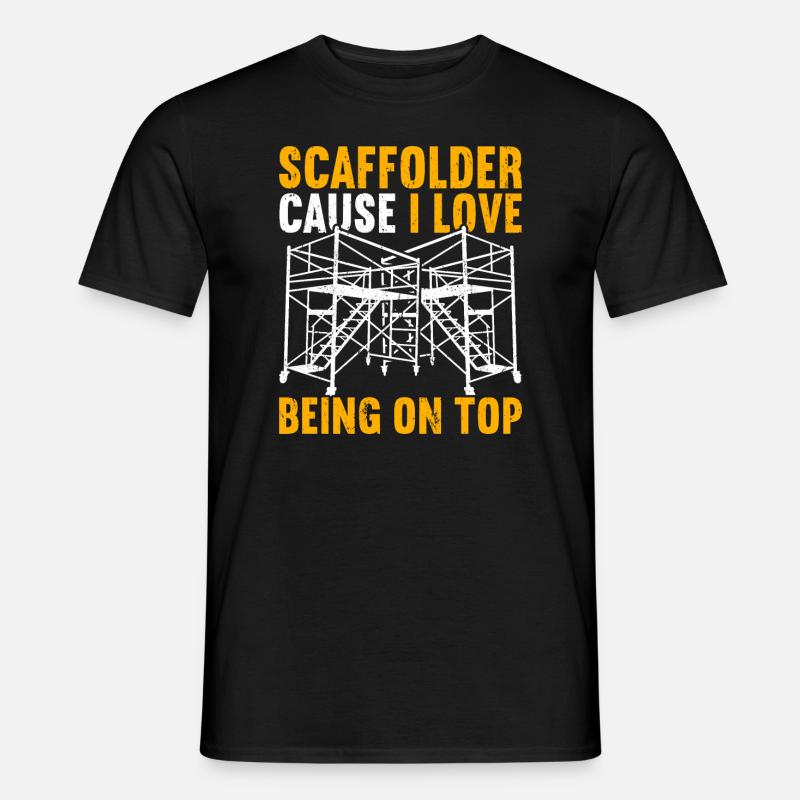 Gerüst Gerüstbau Gerüstbauer - Männer T-Shirt - Schwarz