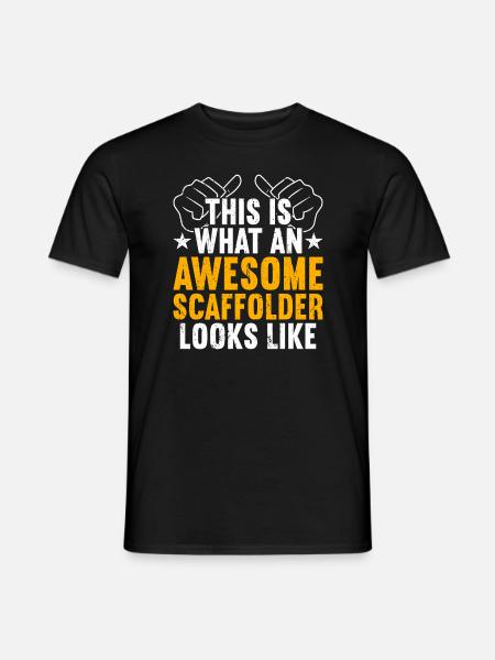 Scaffold Scaffolding Scaffolder - Men's T-Shirt - black