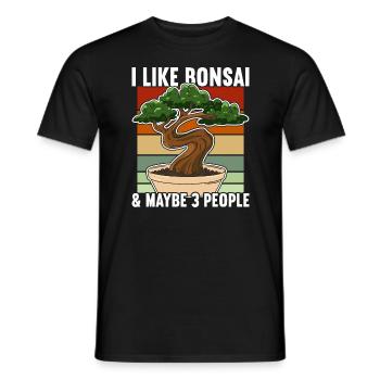 Bonsaï - T-shirt homme - noir - Devant - AI Model Male 178 light (178cm)
