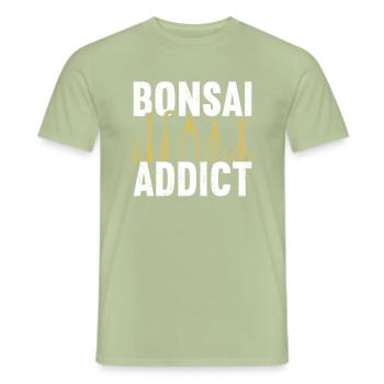 Bonsai Tree - Men's T-Shirt - sage - Front - AI Model Male 178 light (178cm)