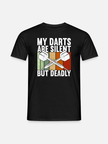 Dart Darts Volltreffer - Männer T-Shirt - Schwarz