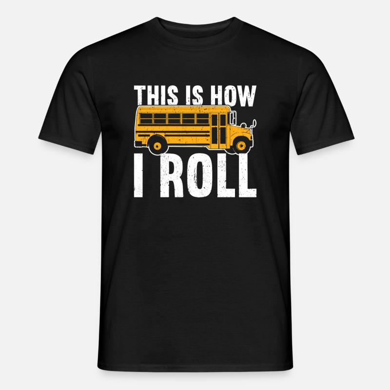 Schulbusfahrer - Männer T-Shirt - Schwarz
