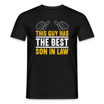 Son In Law - Men's T-Shirt - black - Front - AI Model Male 178 light (178cm)