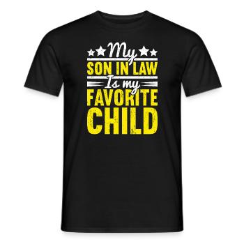 Son In Law - Men's T-Shirt - black - Front - AI Model Male 178 light (178cm)