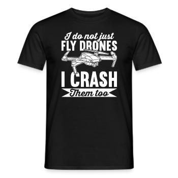Drohnen-Pilot-Drohnen - Männer T-Shirt - Schwarz - Vorne - AI Model Male 178 light (178cm)