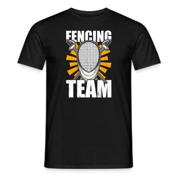 Fechter Fechter - Männer T-Shirt - Schwarz - Vorne - AI Model Male 178 light (178cm)