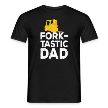 Forklift Driver Forklift Operator - Men's T-Shirt - black - Front - AI Model Male 178 light (178cm)