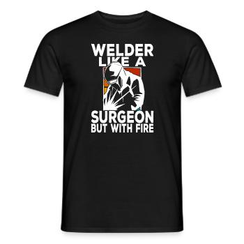 Soudeurs soudeurs - T-shirt homme - noir - Devant - AI Model Male 178 light (178cm)