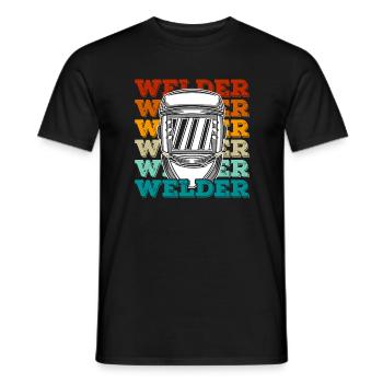 Soudeur Soudeur Soudeur - T-shirt homme - noir - Devant - AI Model Male 178 light (178cm)