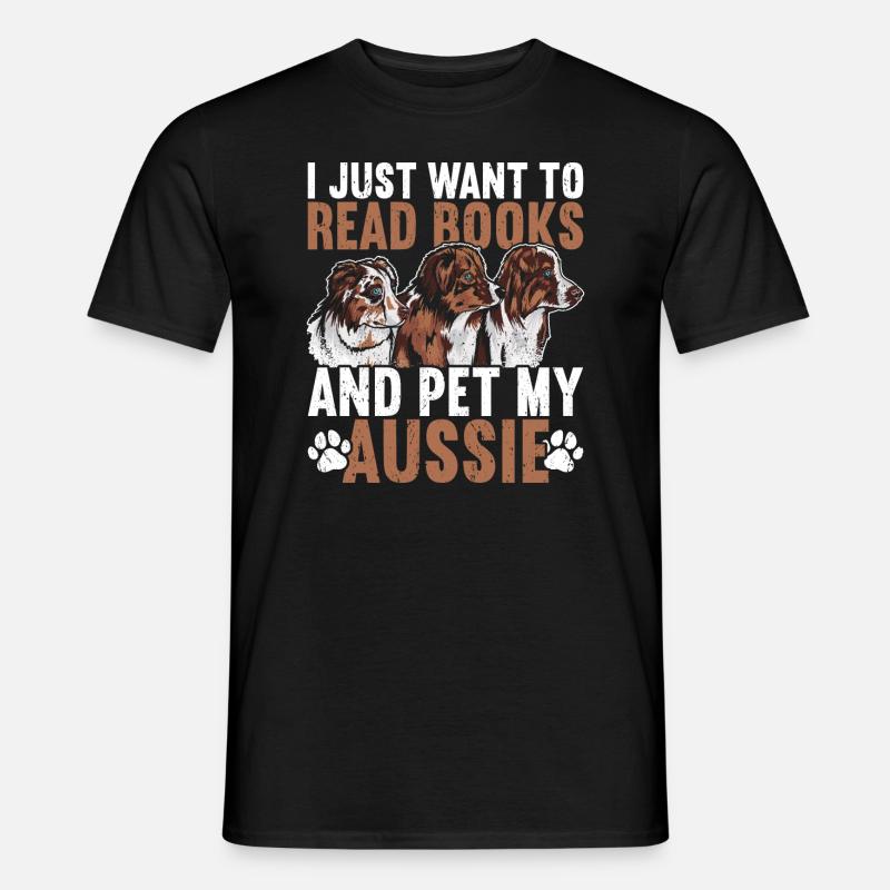 Australischer Schäferhund - Männer T-Shirt - Schwarz
