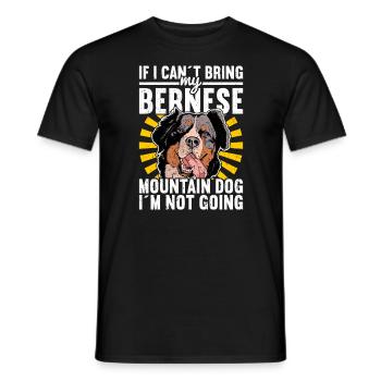 Berner Sennenhund - Männer T-Shirt - Schwarz - Vorne - AI Model Male 178 light (178cm)