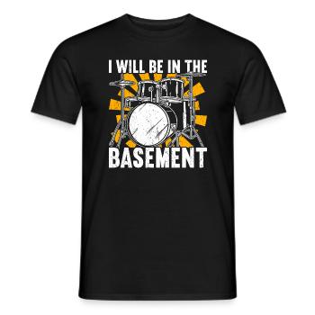 Drum Drummer Drumming Drummers - Men's T-Shirt - black - Front - AI Model Male 178 light (178cm)