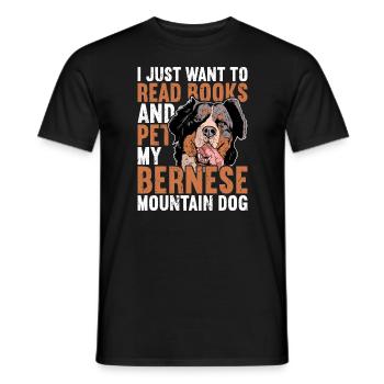 Berner Sennenhund - Männer T-Shirt - Schwarz - Vorne - AI Model Male 178 light (178cm)