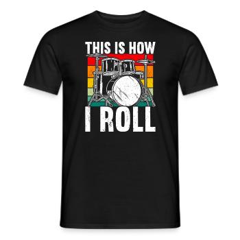 Schlagzeuger Schlagzeuger Schlagzeuger Schlagzeuger - Männer T-Shirt - Schwarz - Vorne - AI Model Male 178 light (178cm)