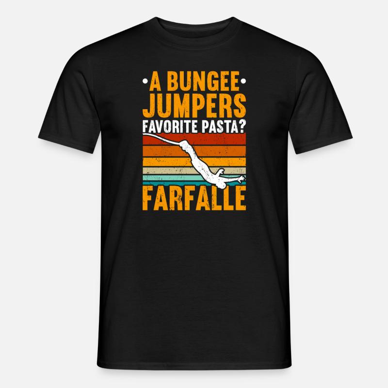 Bungee-Jump Bungee-Jumping - Männer T-Shirt - Schwarz