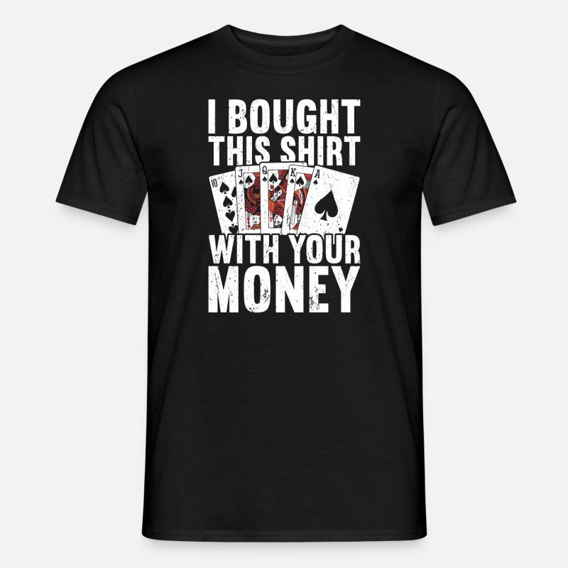 Poker - Männer T-Shirt - Schwarz