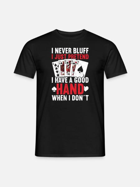 Poker - Männer T-Shirt - Schwarz
