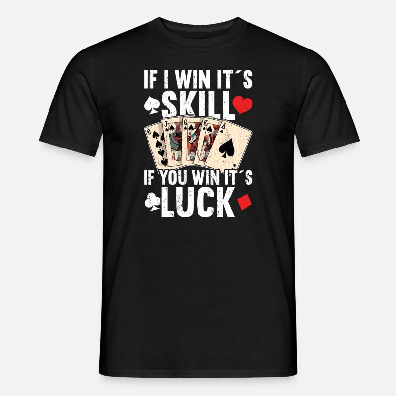 Poker - Männer T-Shirt - Schwarz