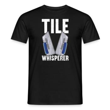 Tuiler Setter Tileter Tiles - T-shirt homme - noir - Devant - AI Model Male 178 light (178cm)