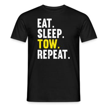 Fahrer des Abschleppwagens - Männer T-Shirt - Schwarz - Vorne - AI Model Male 178 light (178cm)