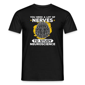 Neuroscience Neuroscientist Neurology Neurologist - Men's T-Shirt - black - Front - AI Model Male 178 light (178cm)