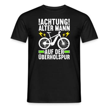 E-Bike E Bike Elektrofahrrad Elektrorad - Männer T-Shirt - Schwarz - Vorne - AI Model Male 178 light (178cm)