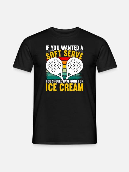 Padel Paddle Tenis - Mænd T-shirt - sort