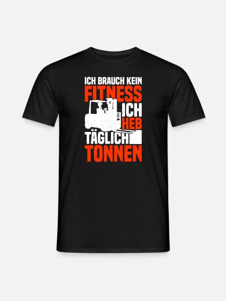 Gabelstaplerfahrer Gabelstapler Staplerfahrer - Männer T-Shirt - Schwarz