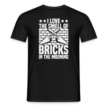 Bricklayer Brick Layer Brickmason Mason - Men's T-Shirt - black - Front - AI Model Male 178 light (178cm)