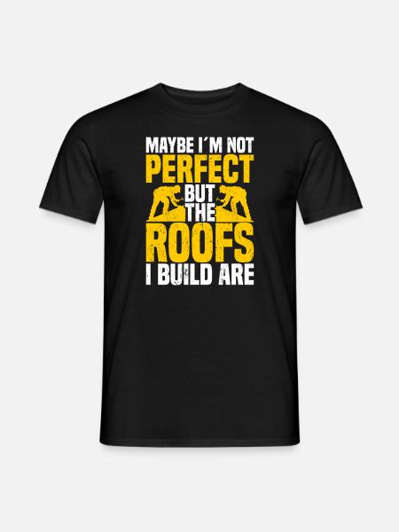 Dachdecker Dachdecker Dachziegel - Männer T-Shirt - Schwarz