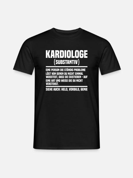 Kardiologe Kardiologie - Männer T-Shirt - Schwarz