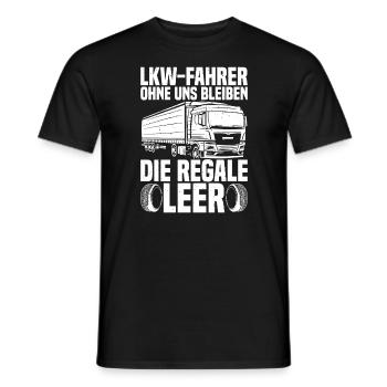LKW Fahrer Lkw-Fahrer - Männer T-Shirt - Schwarz - Vorne - AI Model Male 178 light (178cm)