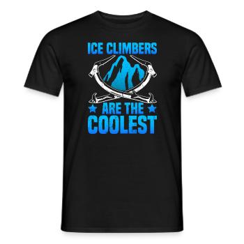 Escalade sur glace Ice Climber - T-shirt homme - noir - Devant - AI Model Male 178 light (178cm)