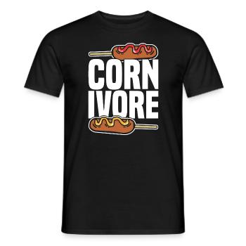 Corn Dog Cornivore Corndog Corn Dogs - Men's T-Shirt - black - Front - AI Model Male 178 light (178cm)