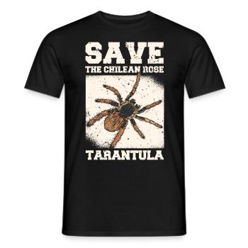 Tarantula Haustier Spinne Tarantulas Spinnen Tiere - Männer T-Shirt - Schwarz - Vorne - AI Model Male 178 light (178cm)