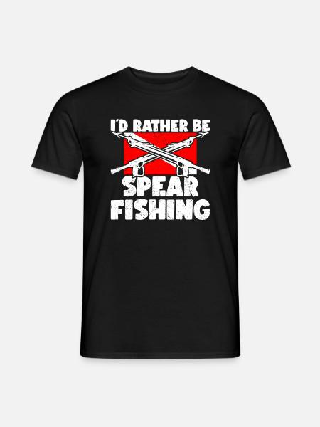 Speerfischen Speerfischer Speerfischer - Männer T-Shirt - Schwarz