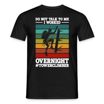 Turmbesteiger - Männer T-Shirt - Schwarz - Vorne - AI Model Male 178 light (178cm)