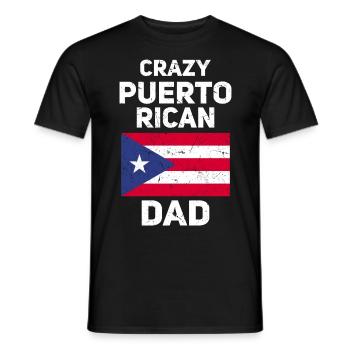 Puerto Rico | Puerto Ricaner Flagge Geschenkideen - Männer T-Shirt - Schwarz - Vorne - AI Model Male 178 light (178cm)