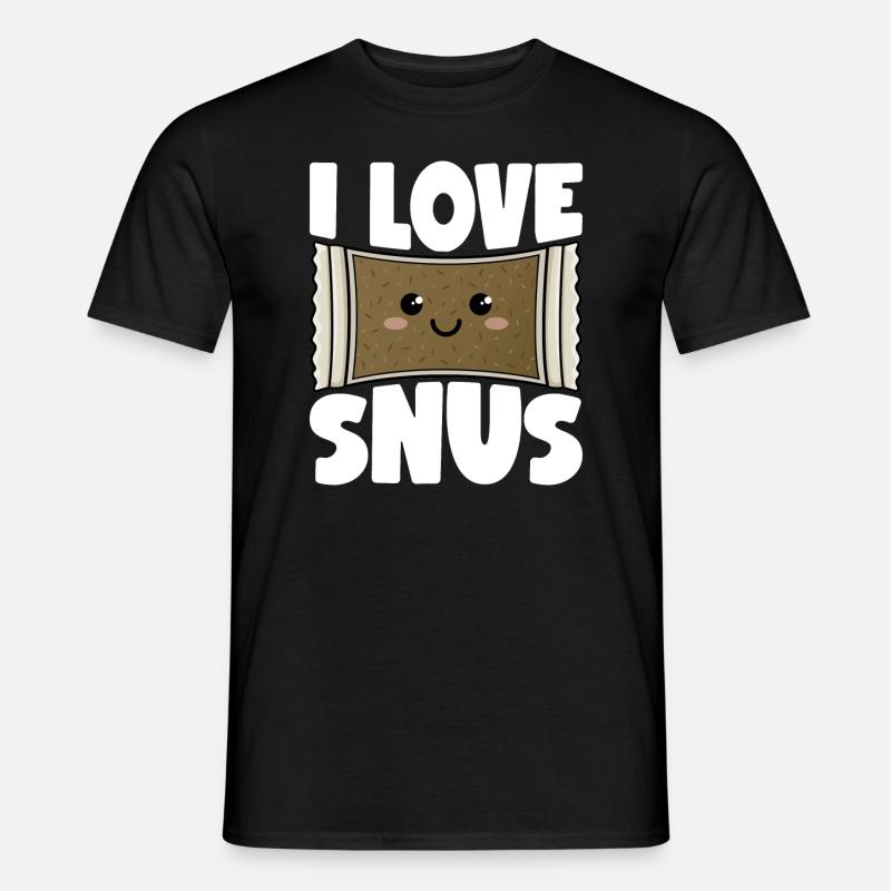 Snus - Männer T-Shirt - Schwarz