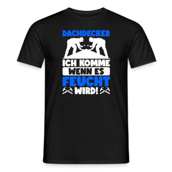 Dachdecker Dachdeckermeister Dachdecken - Männer T-Shirt - Schwarz - Vorne - AI Model Male 178 light (178cm)