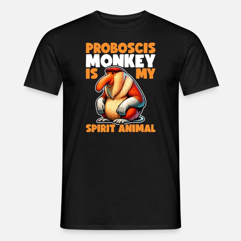 Nasenbär Affe Dabbing Affe Geschenk Affen - Männer T-Shirt - Schwarz