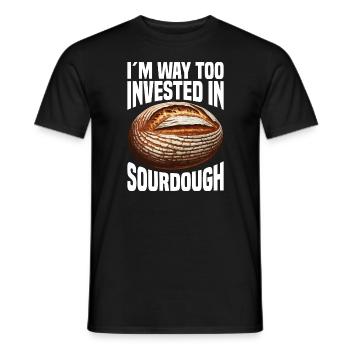 Sourdough Bread Bread Baking Sourdough Starter - Men's T-Shirt - black - Front - AI Model Male 178 light (178cm)