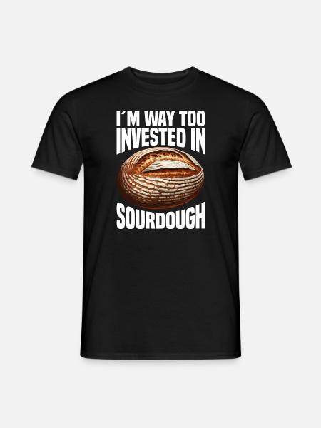 Zuurdesem Brood Brood Bakken Zuurdesem Starter - Heren T-shirt - zwart