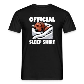 Rhodesian Ridgeback Sleep Rhodesian Ridgebacks - Men's T-Shirt - black - Front - AI Model Male 178 light (178cm)