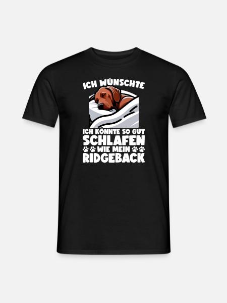 Rhodesian Ridgeback Hund Rhodesian Ridgebacks - Männer T-Shirt - Schwarz