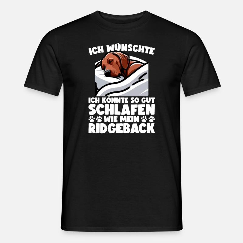 Rhodesian Ridgeback Hund Rhodesian Ridgebacks - Männer T-Shirt - Schwarz