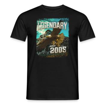 Legendary since 2005 - Men's T-Shirt - black - Front - AI Model Male 178 light (178cm)