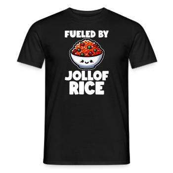 Jollof Rice - Men's T-Shirt - black - Front - AI Model Male 178 light (178cm)