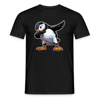 Puffin Bird Cute Bird Puffins Puffin - T-shirt homme - noir - Devant - AI Model Male 178 light (178cm)