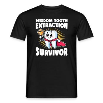 Weisheitszähne Geschenk zur Entfernung von Weisheitszähnen - Männer T-Shirt - Schwarz - Vorne - AI Model Male 178 light (178cm)
